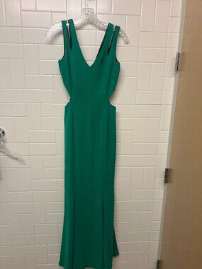 Kelly Green Jay Godfrey Gown Sz 0